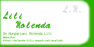 lili molenda business card